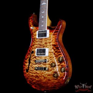 Paul Reed Smith PRS Wood Library 10 Top Quilt Top McCarty 594 Semi-Hollow Brazilian Rosewood Fingerboard Copperhead Cherry Burst - Image 2