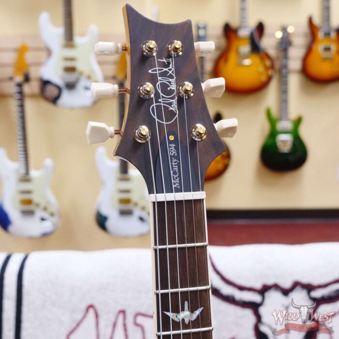 Paul Reed Smith PRS Wood Library 10 Top Quilt Top McCarty 594 Semi-Hollow Brazilian Rosewood Fingerboard Copperhead Cherry Burst - Image 7