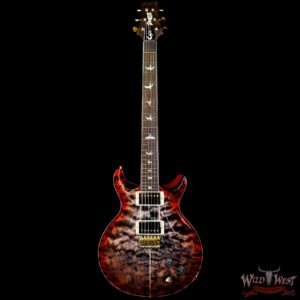 Paul Reed Smith PRS Wood Library 10 Top Quilt Maple Santana Retro Brazilian Rosewood Board Charcoal Cherry Burst - Image 3