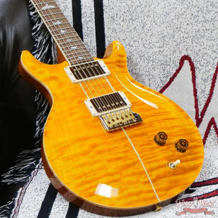 Paul Reed Smith PRS Wood Library 10 Top Quilt Maple Santana Retro Brazilian Rosewood Board Santana Yellow - Image 8