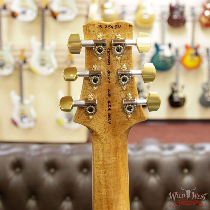 PRS Wood Library Santana Retro Quilt Top Flame Mahogany Neck Brazilian Rosewood Board Santana Yellow - Image 10