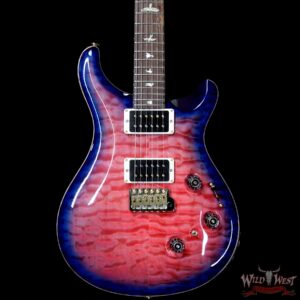 PRS Wood Library Artist Package Quilt Top Custom 24 Piezo P24 Brazilian Rosewood Board Bonnie Pink Blue Burst - Image 2