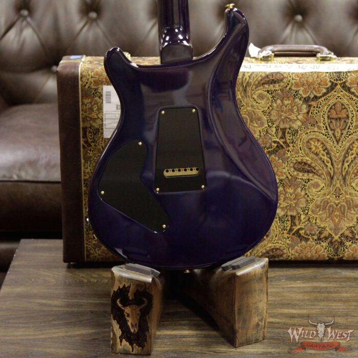 PRS Wood Library Artist Package Quilt Top Custom 24 Piezo P24 Brazilian Rosewood Board Bonnie Pink Blue Burst - Image 11