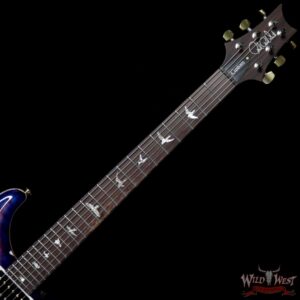 PRS Wood Library Artist Package Quilt Top Custom 24 Piezo P24 Brazilian Rosewood Board Bonnie Pink Blue Burst - Image 5