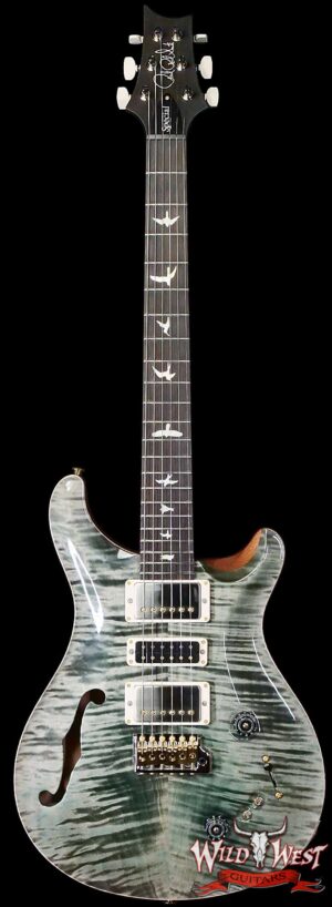 Paul Reed Smith PRS Wood Library 10 Top Special 22 Semi-Hollow Flame Maple Neck Brazilian Rosewood Fingerboard Trampas Green 7.25 LBS (US Only / No International Shipping)
