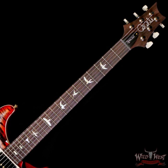 Paul Reed Smith PRS Wood Library 10 Top Special 22 Semi-Hollow Flame Maple Neck Brazilian Rosewood Fingerboard Charcoal Cherry Burst 7.20 LBS (US Only / No International Shipping) - Image 4