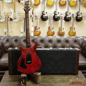 PRS Wood Library 10 Top Custom 24 Semi-Hollow Flame Top & Neck Brazilian Rosewood Board Charcoal Cherry Burst - Image 14