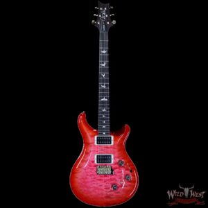 PRS Wood Library Artist Package Quilt Top P24 Custom 24 Piezo Brazilian Rosewood Board Bonnie Pink Cherry Burst - Image 4