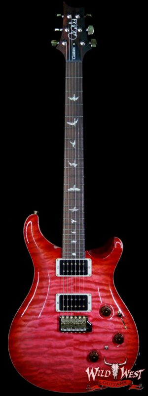PRS Wood Library Artist Package Quilt Top Custom 24 Piezo P24 Brazilian Rosewood Board Bonnie Pink Cherry Burst