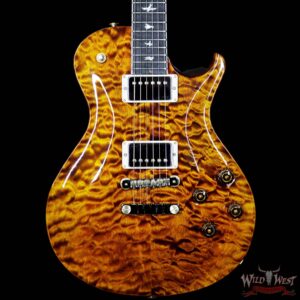 PRS Wood Library Artist Package McCarty Singlecut SC 594 Quilt Top Ebony Fretboard Yellow Tiger - Image 3