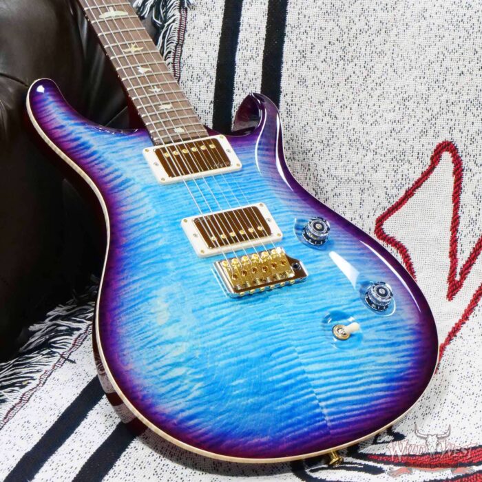 Paul Reed Smith PRS Wood Library 10 Top Custom 24 Brazilian Rosewood Fingerboard Aquabluex Purple Burst (US Only / No International Shipping) - Image 8