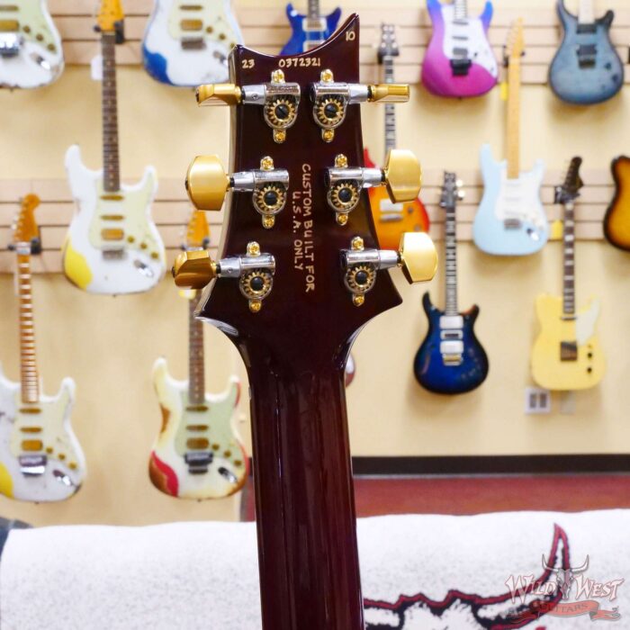 Paul Reed Smith PRS Wood Library 10 Top Custom 24 Brazilian Rosewood Fingerboard Aquabluex Purple Burst (US Only / No International Shipping) - Image 10