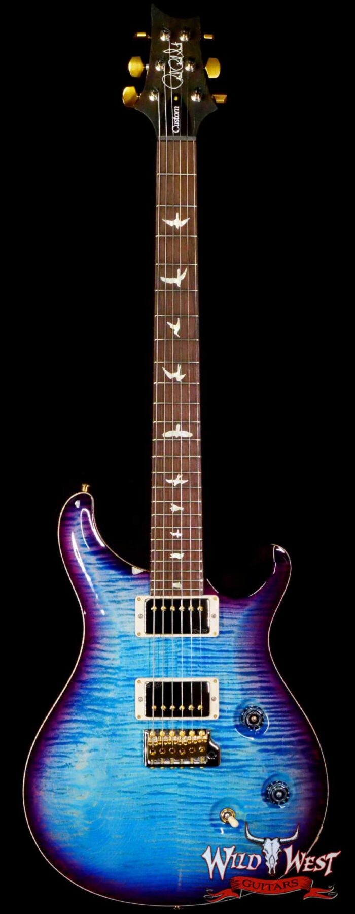 Paul Reed Smith PRS Wood Library 10 Top Custom 24 Brazilian Rosewood Fingerboard Aquabluex Purple Burst (US Only / No International Shipping) - Image 1