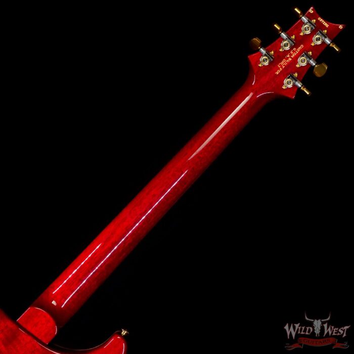 Paul Reed Smith PRS Wood Library 10 Top Custom 24 Brazilian Rosewood Fingerboard Charcoal Cherry Burst (US Only / No International Shipping) - Image 5