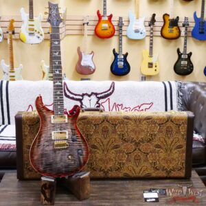 Paul Reed Smith PRS Wood Library 10 Top Custom 24 Brazilian Rosewood Fingerboard Charcoal Cherry Burst (US Only / No International Shipping) - Image 6