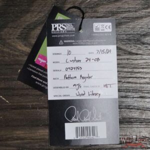 Paul Reed Smith Wood Library 10 Top Custom 24-08 Roasted Flame Maple Neck Brazilian Rosewood Board Copperhead - Image 12