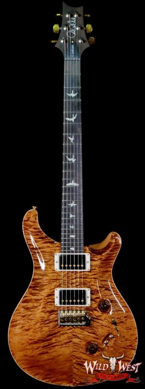 Paul Reed Smith Wood Library 10 Top Custom 24-08 Roasted Flame Maple Neck Brazilian Rosewood Board Copperhead