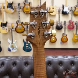 Paul Reed Smith Wood Library 10 Top Custom 24-08 Roasted Flame Maple Neck Brazilian Rosewood Board Violet Blue Burst - Image 10