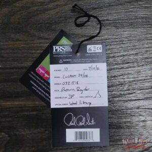 Paul Reed Smith Wood Library 10 Top Custom 24-08 Roasted Flame Maple Neck Brazilian Rosewood Board Violet Blue Burst - Image 12