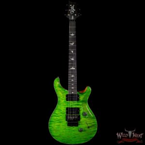 PRS Wood Library 10 Top Custom 24 Floyd Rose Ebony Fingerboard Roasted Flame Maple Neck Eriza Verde - Image 3
