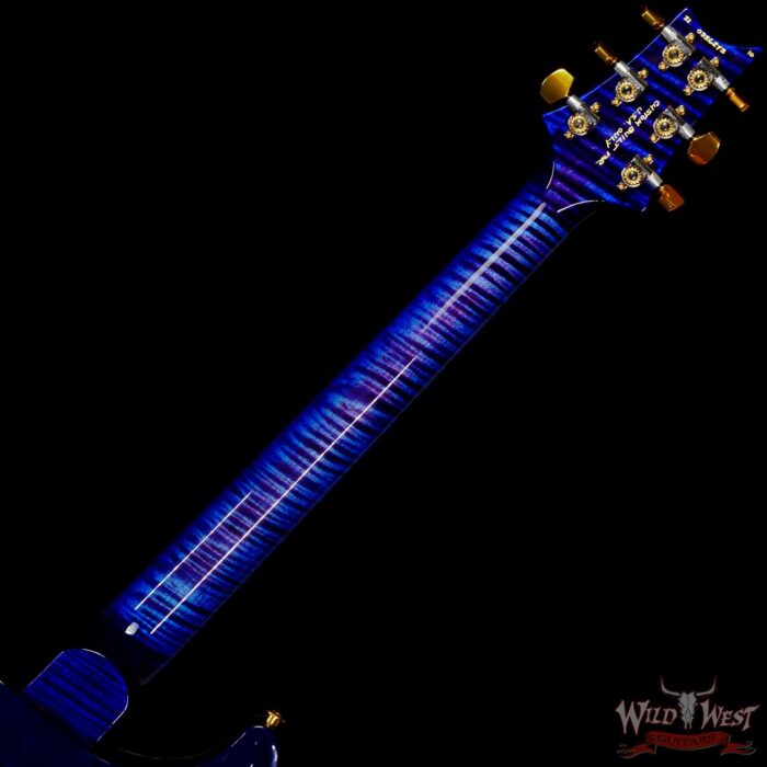 Paul Reed Smith Wood Library 10 Top Hollowbody I Piezo Flame Neck Brazilian Rosewood Board Violet Blue Burst - Image 5