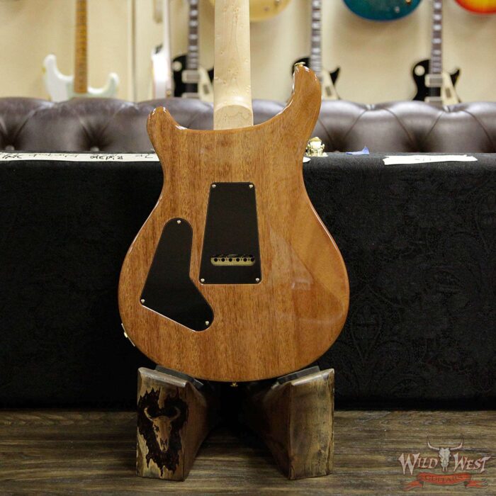 PRS Wood Library 10 Top Custom 24 Fatback Quilt Top Birdseye Neck Brazilian Rosewood Board Blue Fade - Image 14