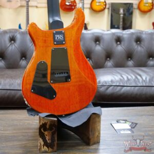 Paul Reed Smith PRS Wild West Guitars Special Run Flame Top Black Neck CE 24 Orange 312905 - Image 10