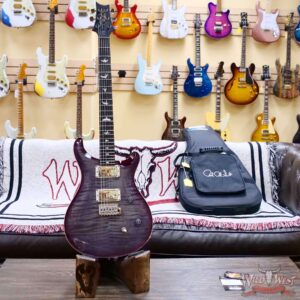 Paul Reed Smith PRS Wild West Guitars Special Run CE 24 Painted Black Neck 57/08 Covered Pickups Faded Grey Black Purple Burst 7.55 LBS - Image 5