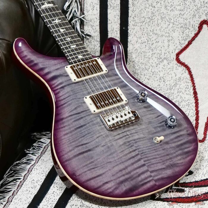 Paul Reed Smith PRS Wild West Guitars Special Run CE 24 Painted Black Neck 57/08 Covered Pickups Faded Grey Black Purple Burst 7.55 LBS - Image 7