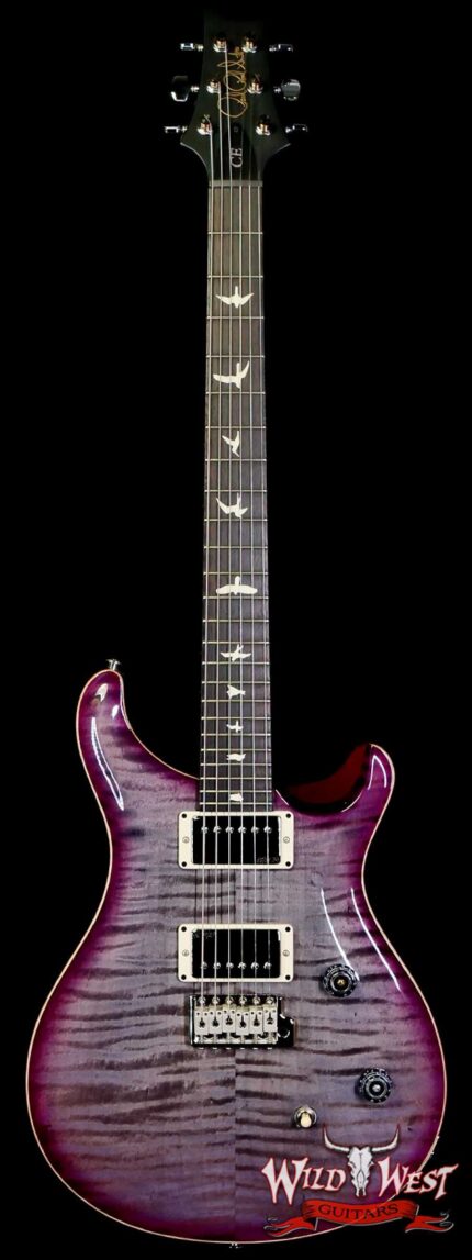 Paul Reed Smith PRS Wild West Guitars Special Run CE 24 Painted Black Neck 57/08 Covered Pickups Faded Grey Black Purple Burst 7.55 LBS