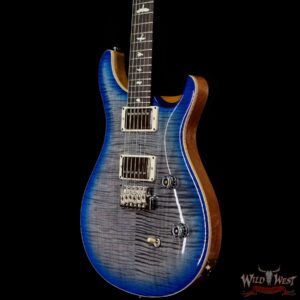 PRS Wild West Guitars Special Run Flame Top Black Neck CE 24 Faded Grey Black Blue Burst 314459 - Image 2