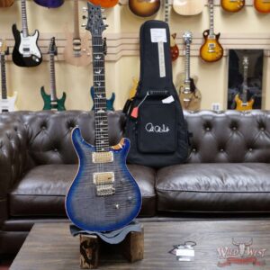 PRS Wild West Guitars Special Run Flame Top Black Neck CE 24 Faded Grey Black Blue Burst 314459 - Image 5
