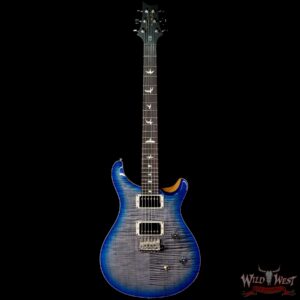 PRS Wild West Guitars Special Run Flame Top Black Neck CE 24 Faded Grey Black Blue Burst 314459 - Image 3