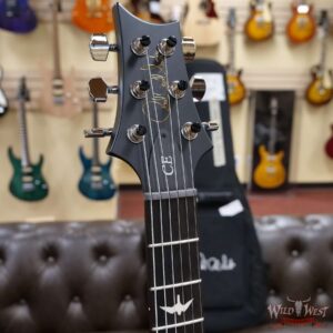 PRS Wild West Guitars Special Run Flame Top Black Neck CE 24 Faded Grey Black Blue Burst 314459 - Image 6