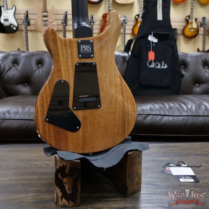 PRS Wild West Guitars Special Run Flame Top Black Neck CE 24 Faded Grey Black Blue Burst (Blemish) - Image 11