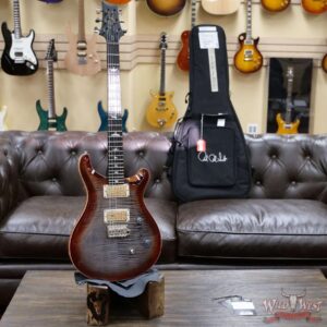 PRS Wild West Guitars Special Run Flame Top Black Neck CE 24 Faded Gray Black Cherry Burst 315723 - Image 5