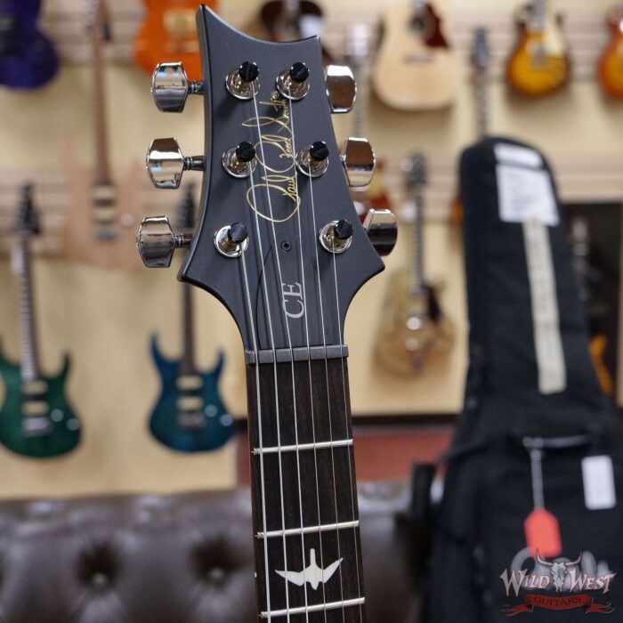 PRS Wild West Guitars Special Run Flame Top Black Neck CE 24 Faded Gray Black Cherry Burst 316906 - Image 6