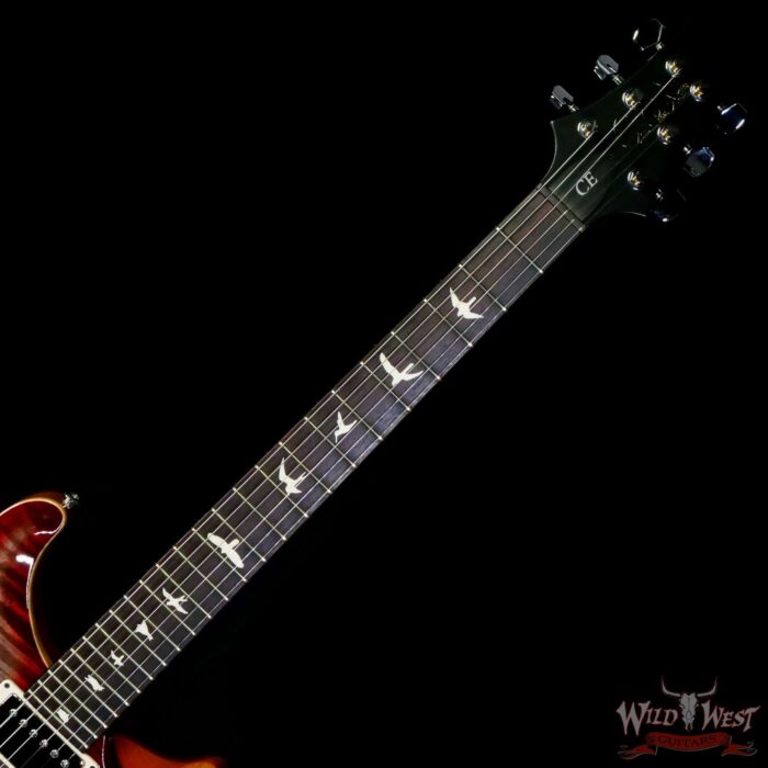 Paul Reed Smith PRS Wild West Guitars 2023 Special Run CE 24 Painted Black Neck 57/08 Pickups Faded Grey Black Cherry Burst - Image 4