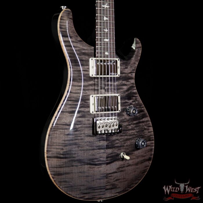 PRS Wild West Guitars Special Run CE 24 Flame Maple Top and 57/08 Pickups Grey Black 238551 - Image 4