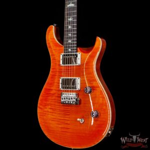 Paul Reed Smith PRS Wild West Guitars Special Run Flame Top Black Neck CE 24 Orange - Image 2