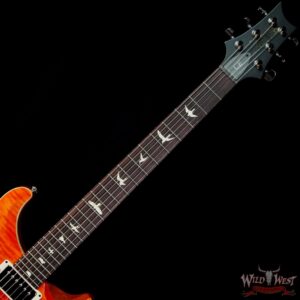 Paul Reed Smith PRS Wild West Guitars Special Run Flame Top Black Neck CE 24 Orange - Image 4