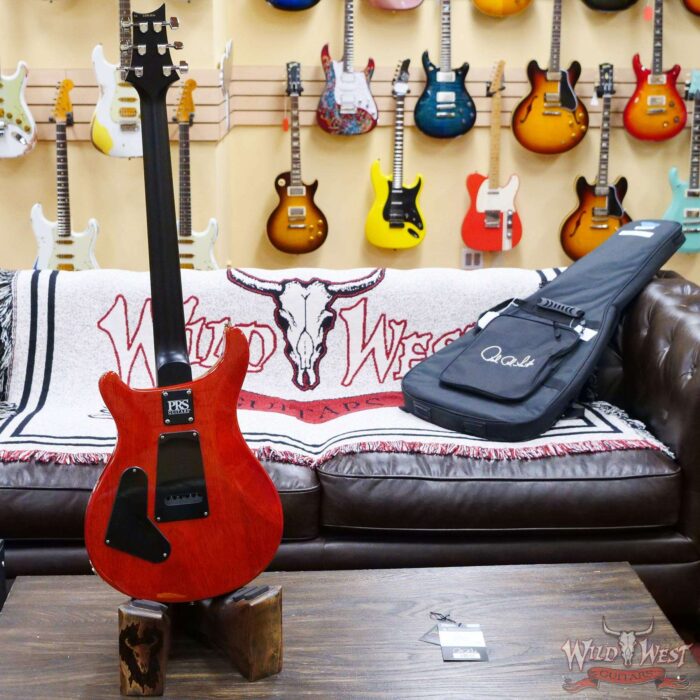 Paul Reed Smith PRS Wild West Guitars 2023 Special Run CE 24 Painted Black Neck 57/08 Pickups Orange - Image 8