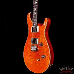 Paul Reed Smith PRS Wild West Guitars Special Run Flame Top Black Neck CE 24 Orange - Image 2