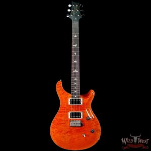 Paul Reed Smith PRS Wild West Guitars Special Run Flame Top Black Neck CE 24 Orange - Image 3