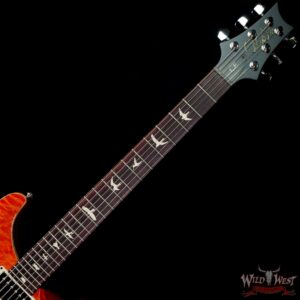 Paul Reed Smith PRS Wild West Guitars Special Run Flame Top Black Neck CE 24 Orange - Image 4