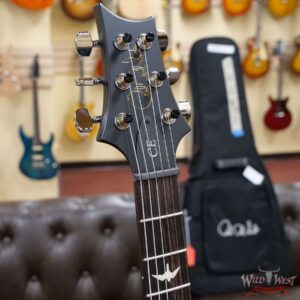 PRS Wild West Guitars Special Run Flame Top Black Neck CE 24 Faded Gray Black Purple Burst 317457 - Image 6