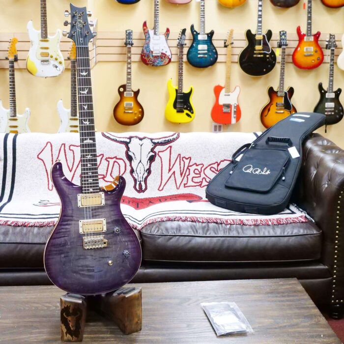 Paul Reed Smith PRS Wild West Guitars 2023 Special Run CE 24 Painted Black Neck 57/08 Pickups Faded Grey Black Purple Burst - Image 5