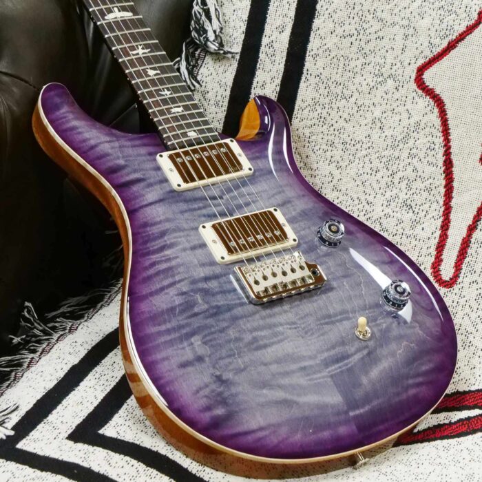 Paul Reed Smith PRS Wild West Guitars 2023 Special Run CE 24 Painted Black Neck 57/08 Pickups Faded Grey Black Purple Burst - Image 7