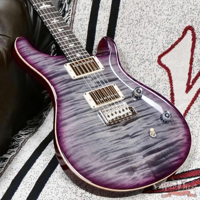Paul Reed Smith PRS Wild West Guitars Special Run CE 24 Painted Black Neck 57/08 Covered Pickups Faded Grey Black Purple Burst 7.75 LBS - Image 7