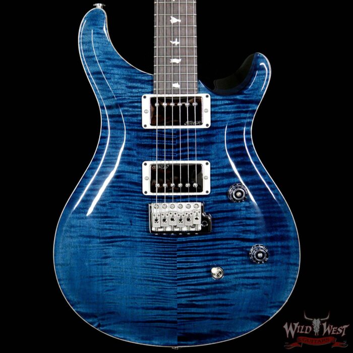 PRS Wild West Guitars Special Run CE 24 Flame Maple Top and 57/08 PU Whale Blue 238562 - Image 3
